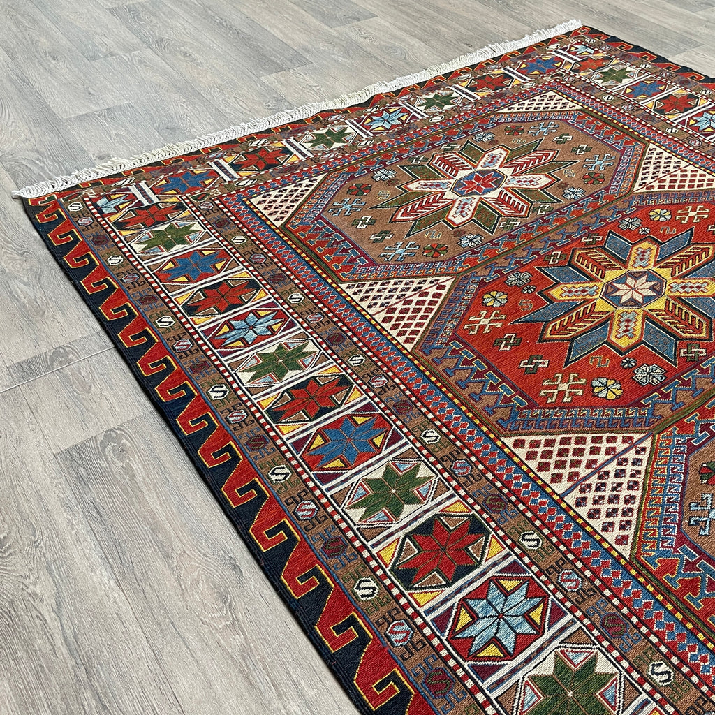 Afghan Soumak Kilim Rug