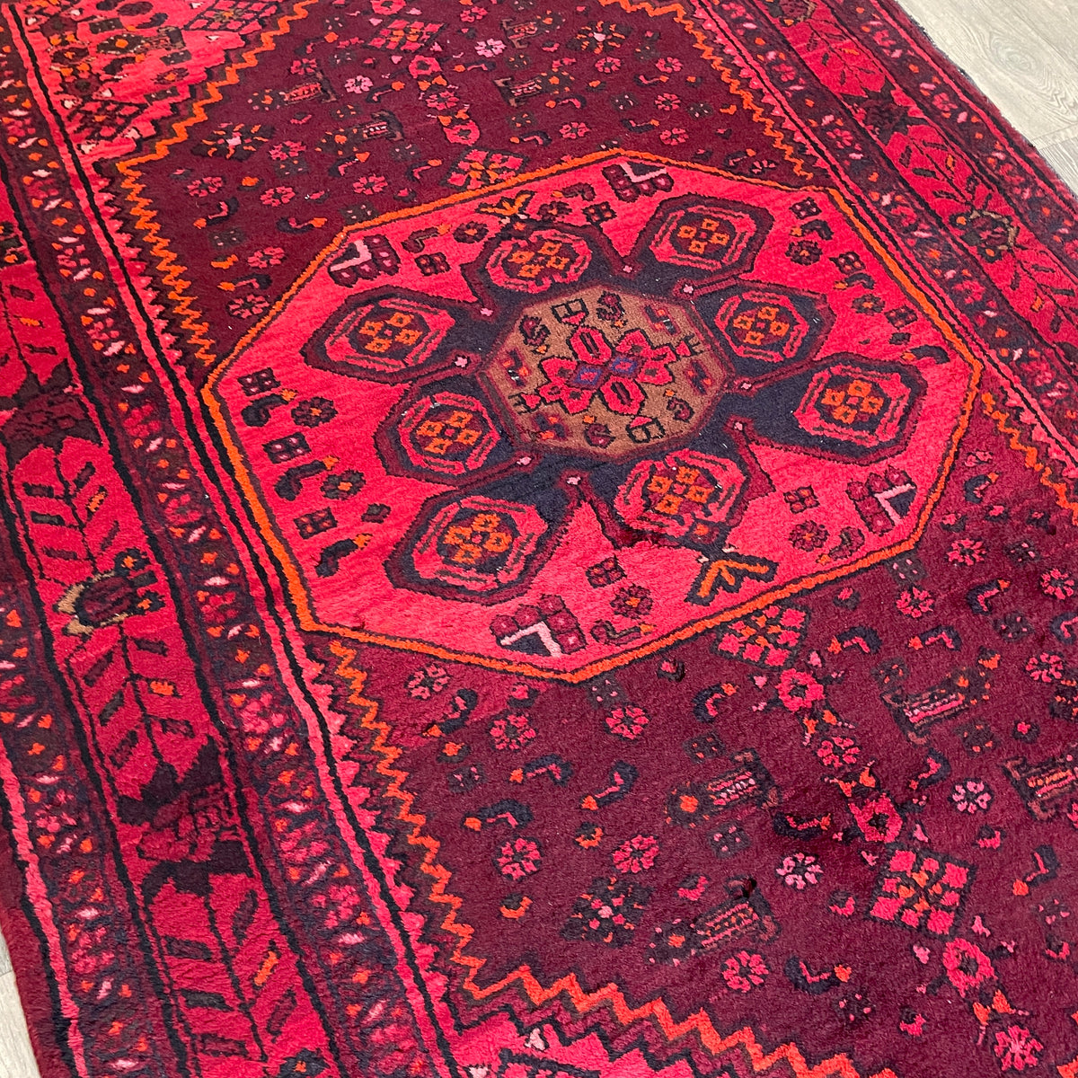 Vintage Persian Hamadan Rug c. 1970