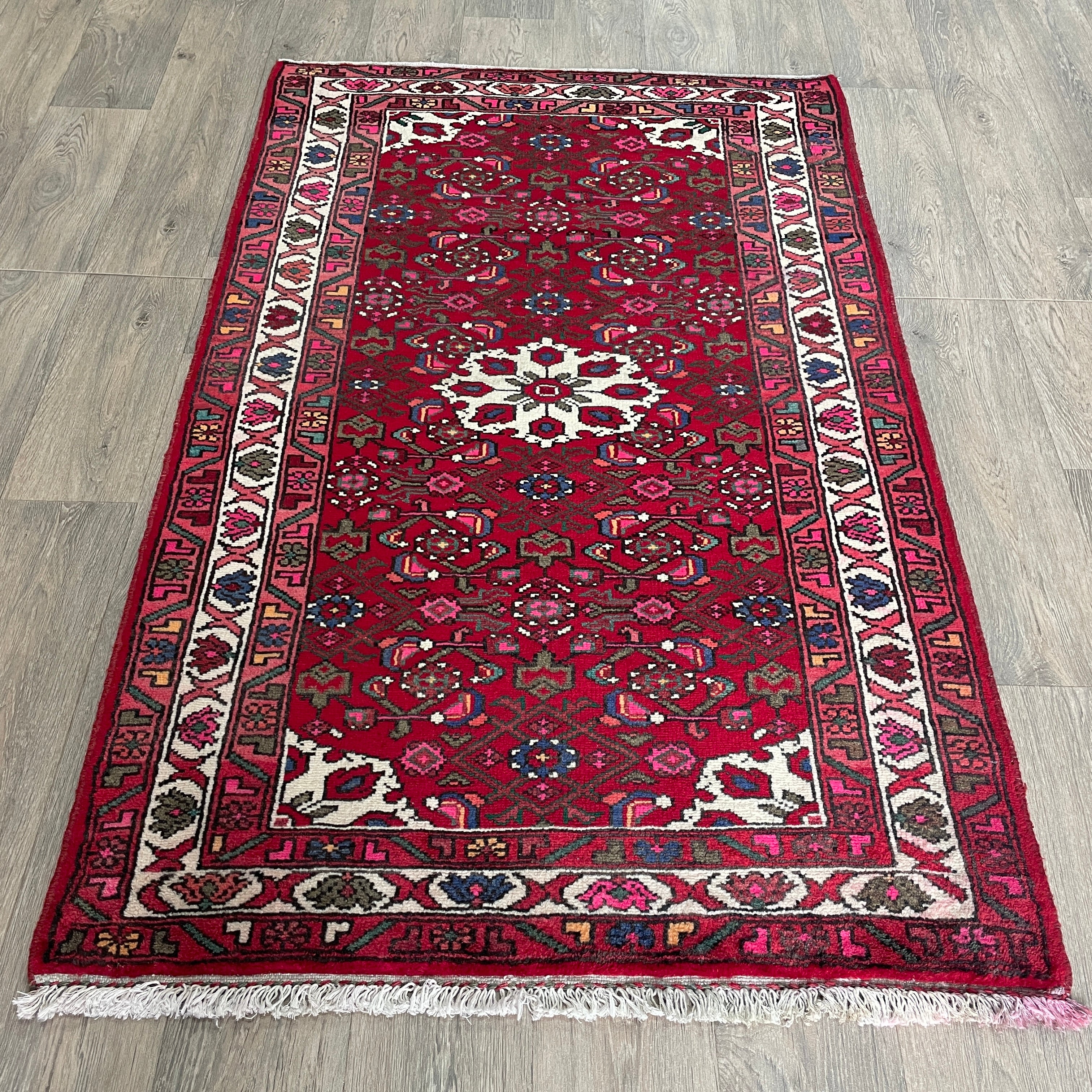 Old Persian Hamadan Rug c.1970