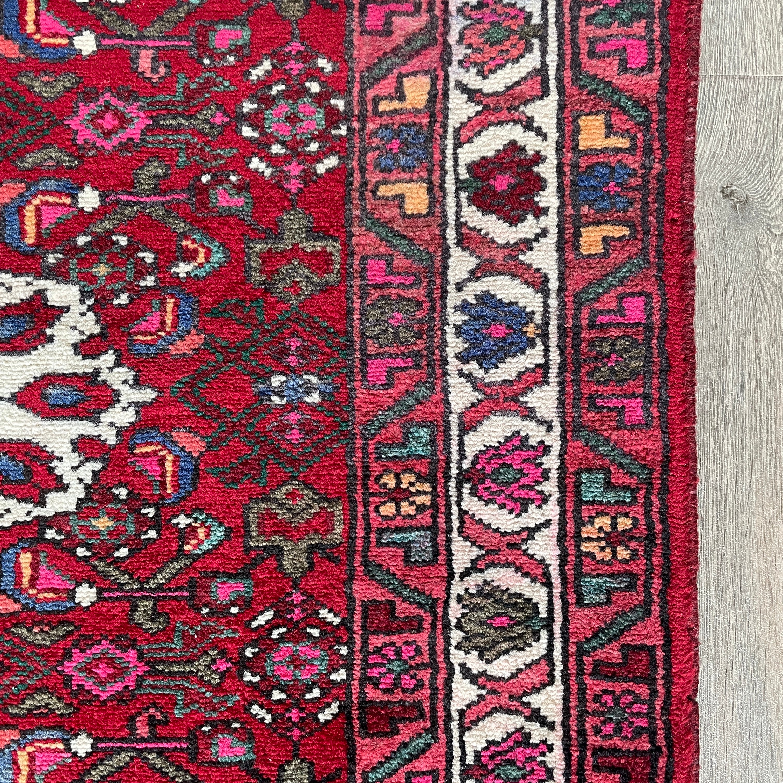 Old Persian Hamadan Rug c.1970