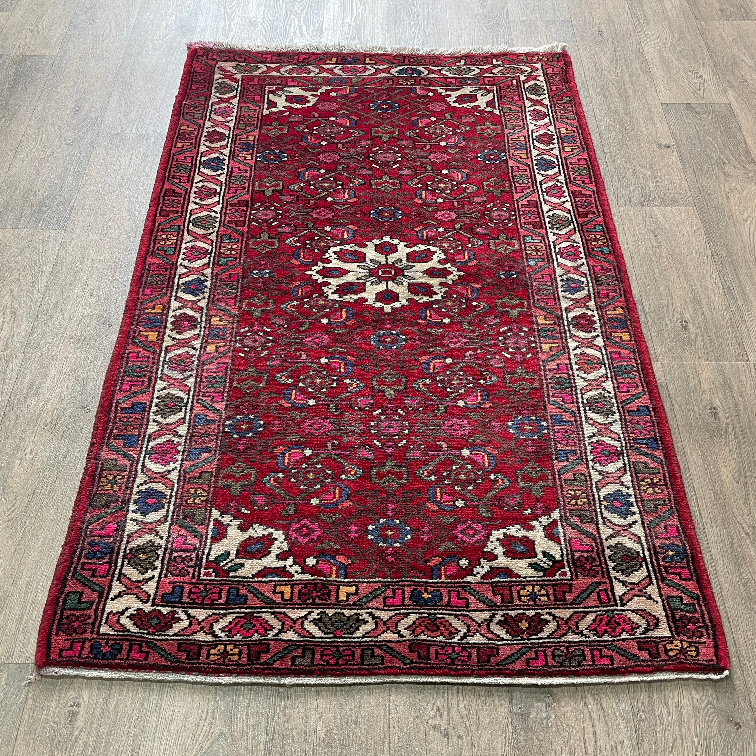 Old Persian Hamadan Rug c.1970