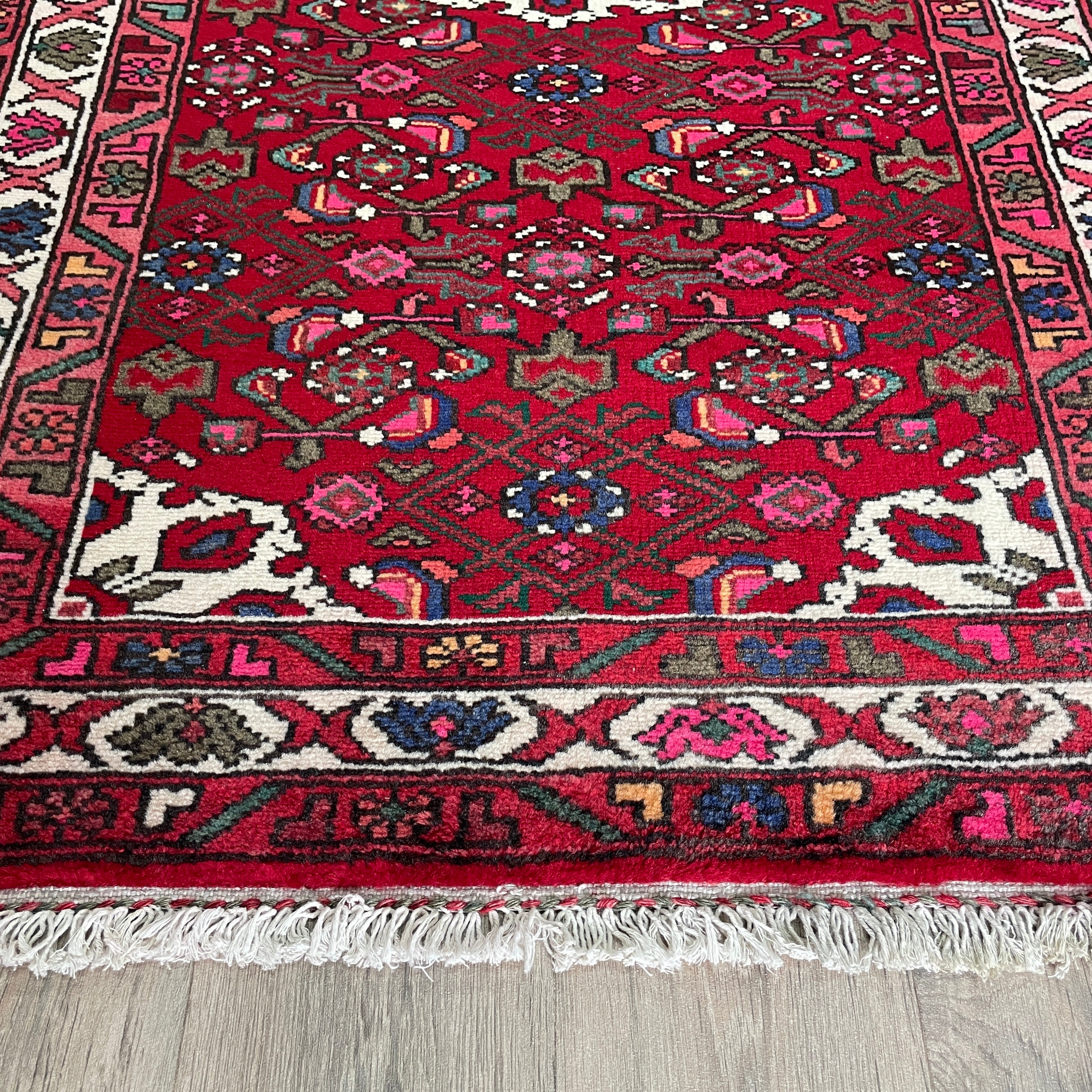 Old Persian Hamadan Rug c.1970