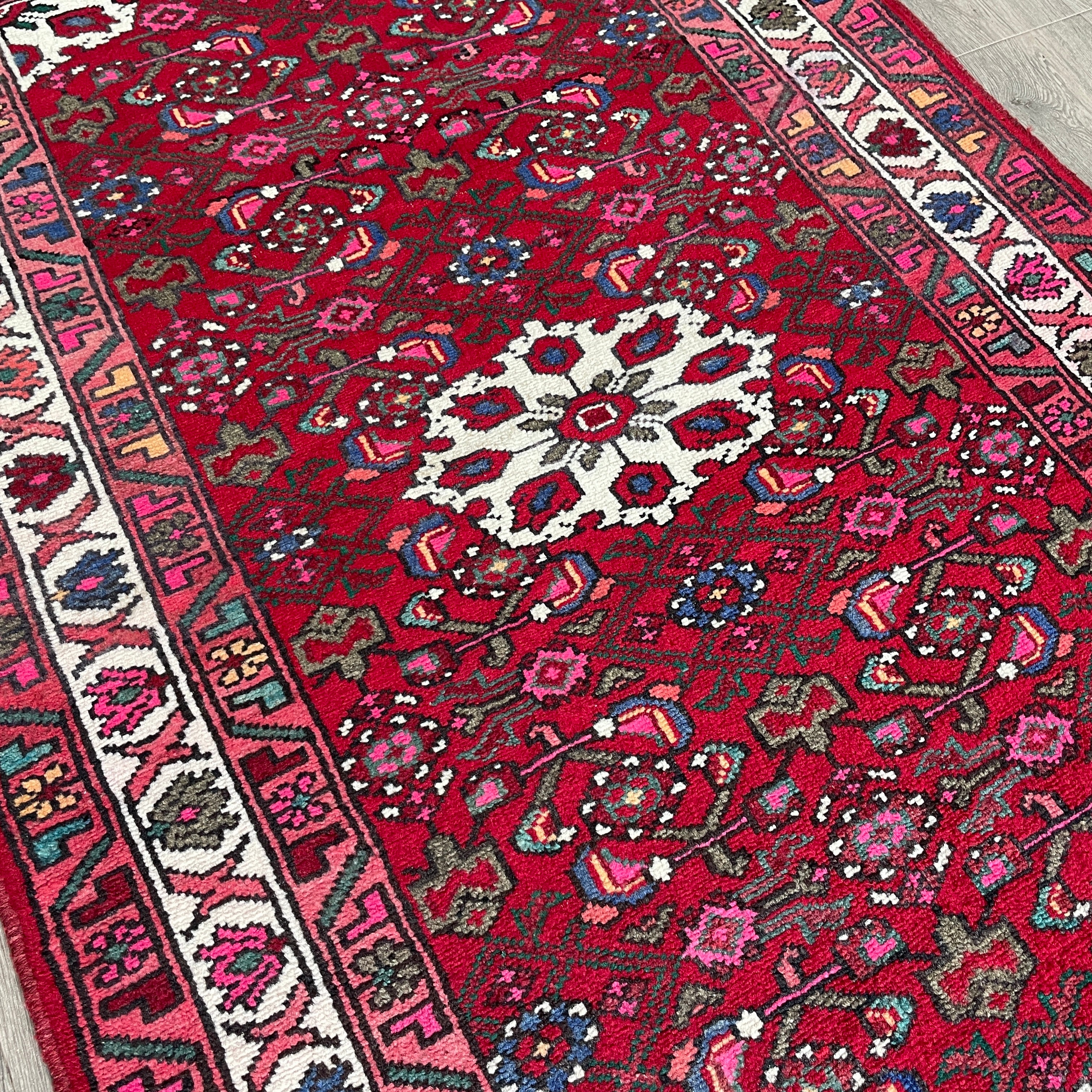 Old Persian Hamadan Rug c.1970