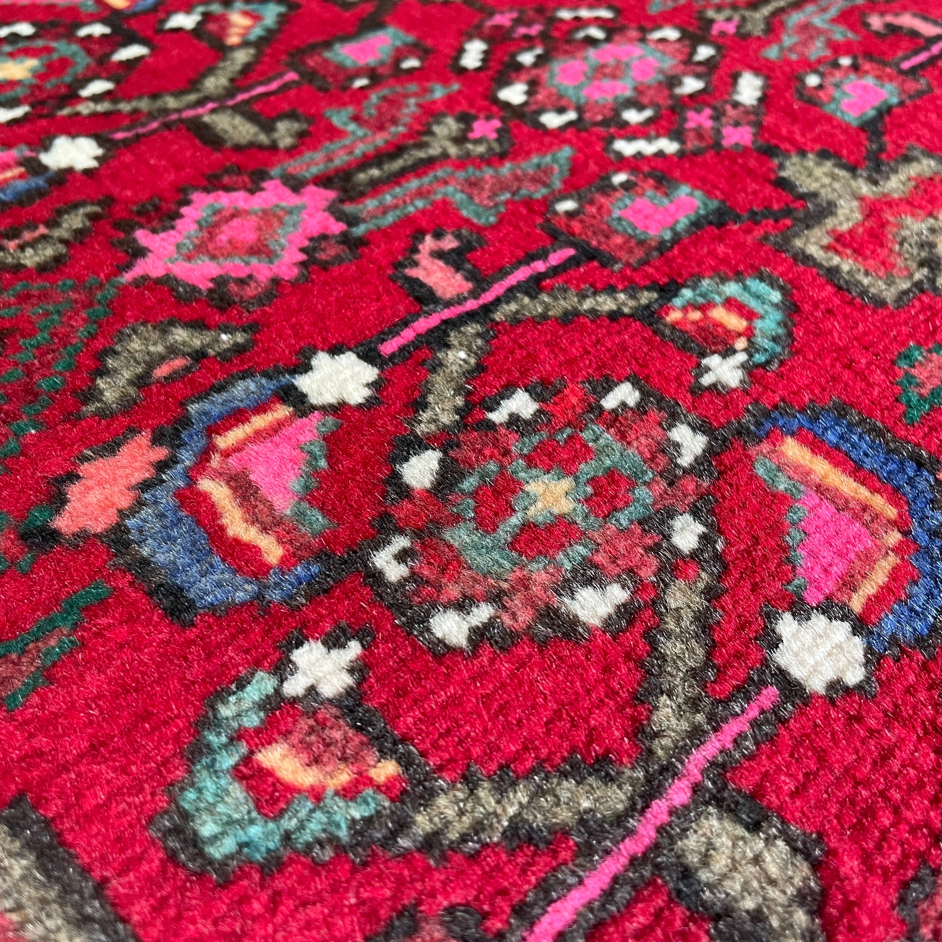 Old Persian Hamadan Rug c.1970