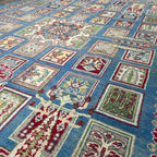 Afghan Ziegler Rug 'Tray of Flowers'