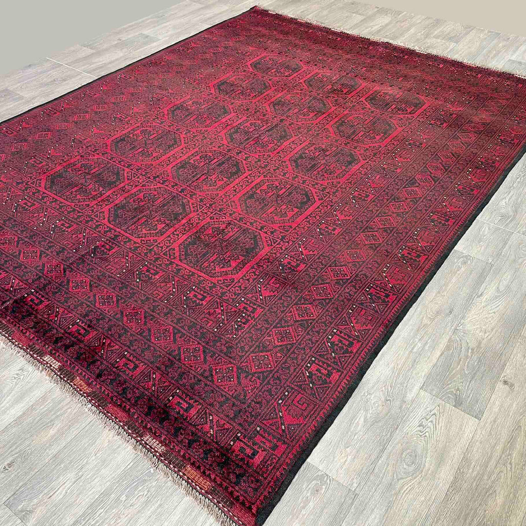 Old Afghan Aqcha Rug c. 1970