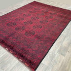 Old Afghan Aqcha Rug c. 1970