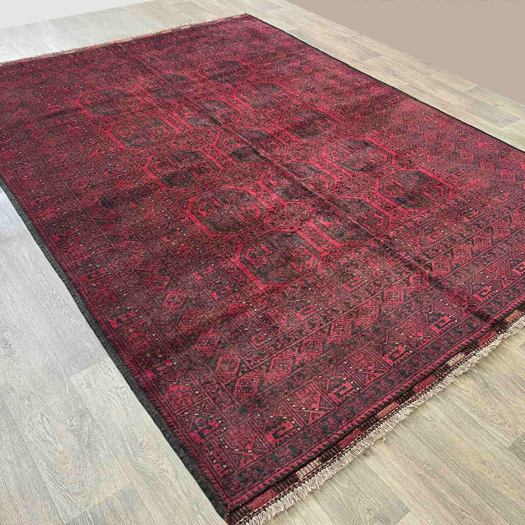 Old Afghan Aqcha Rug c. 1970