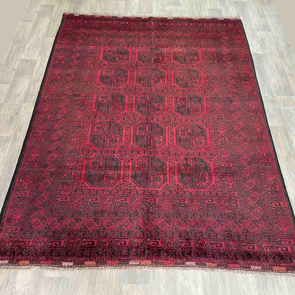 Old Afghan Aqcha Rug c. 1970