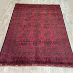 Old Afghan Aqcha Rug c. 1970