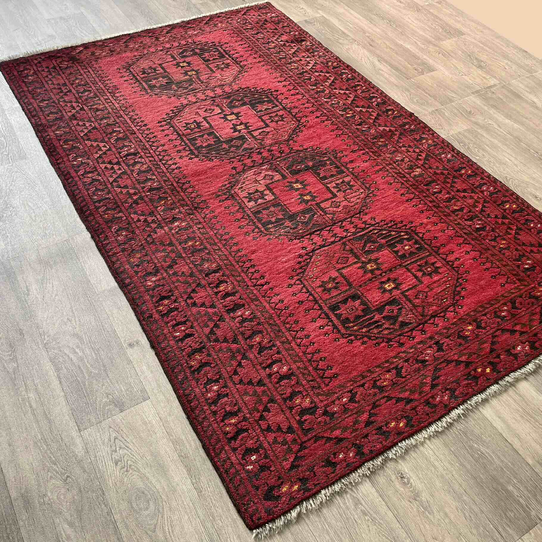 Old Afghan Ersari Rug c. 1950