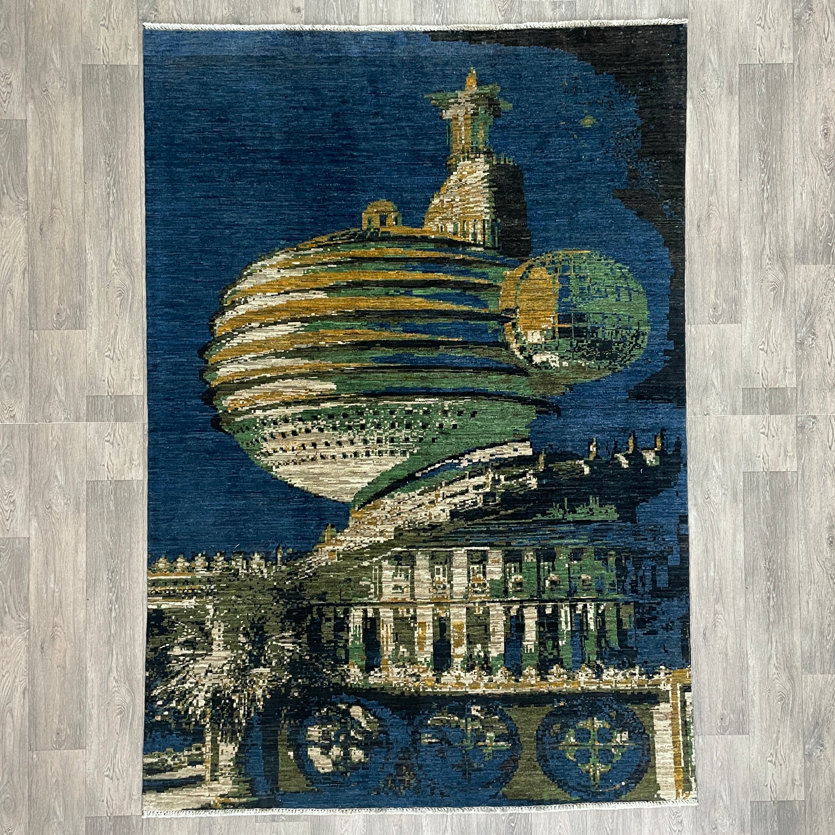 240 x 165 cm | Afghan Fine Contemporary Rug - Khorasan Rugs