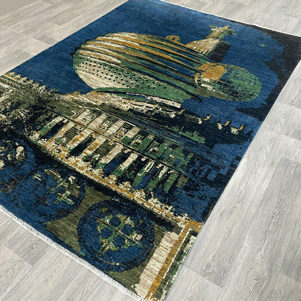 240 x 165 cm | Afghan Fine Contemporary Rug - Khorasan Rugs