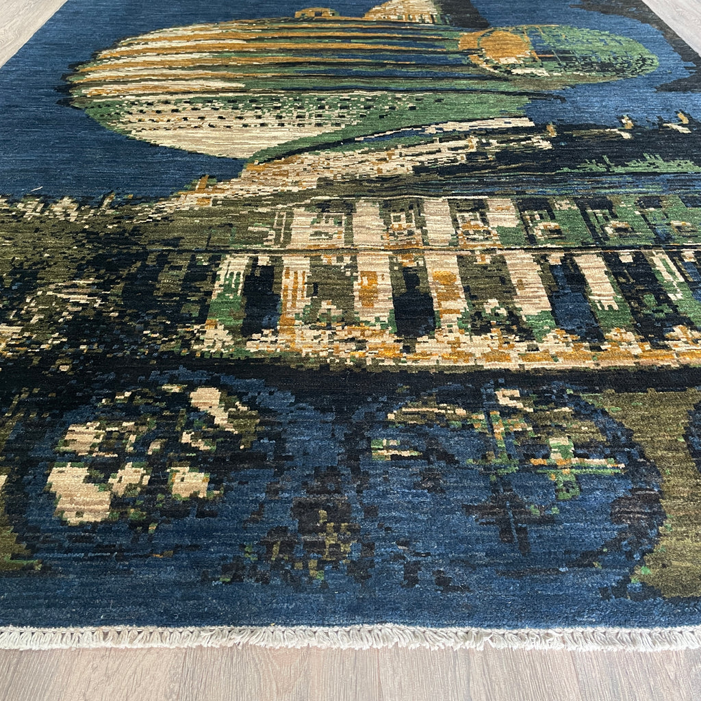 240 x 165 cm | Afghan Fine Contemporary Rug - Khorasan Rugs