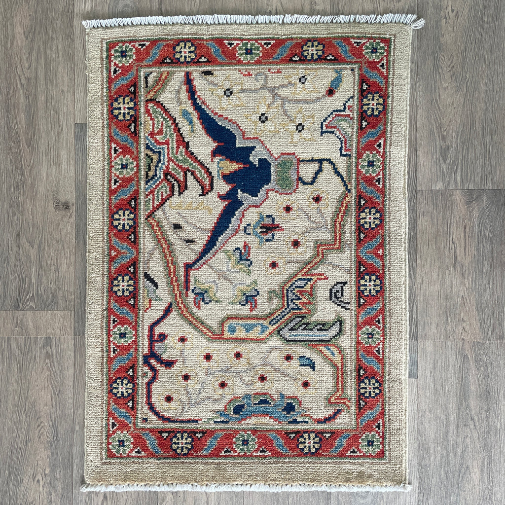 Turkish Ushak Small Rug