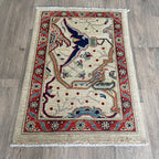 Turkish Ushak Small Rug