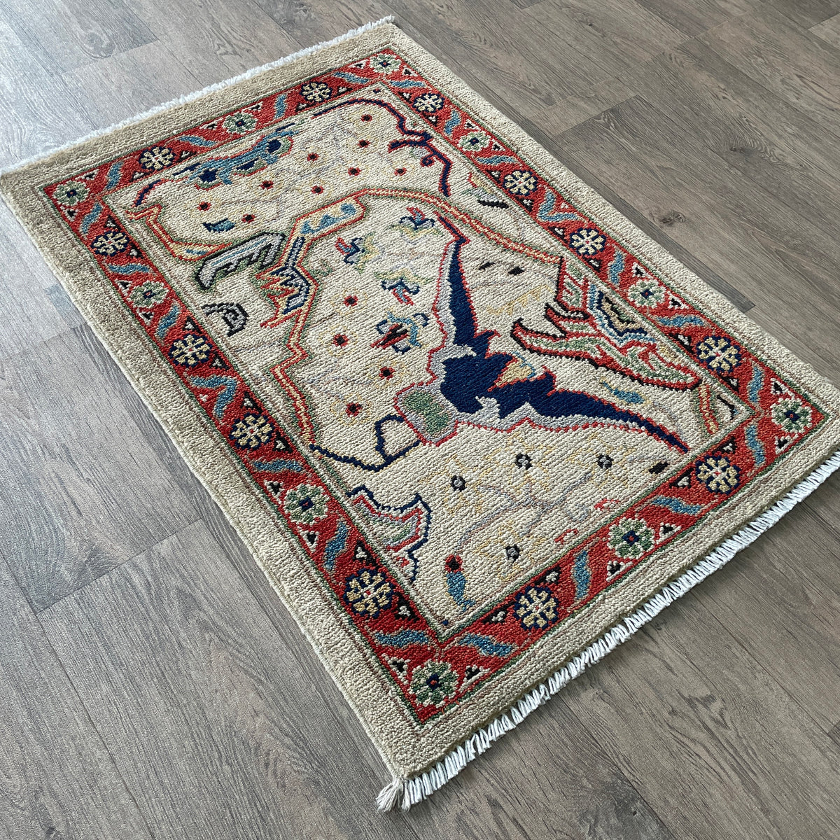 Turkish Ushak Small Rug