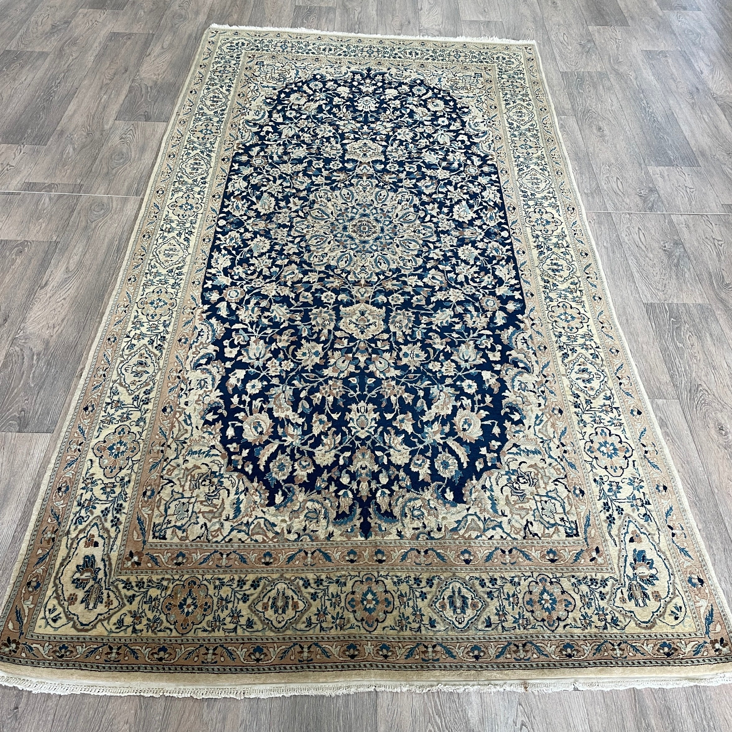 247 x 126 cm | Persian Nain Rug (Antique 1940)