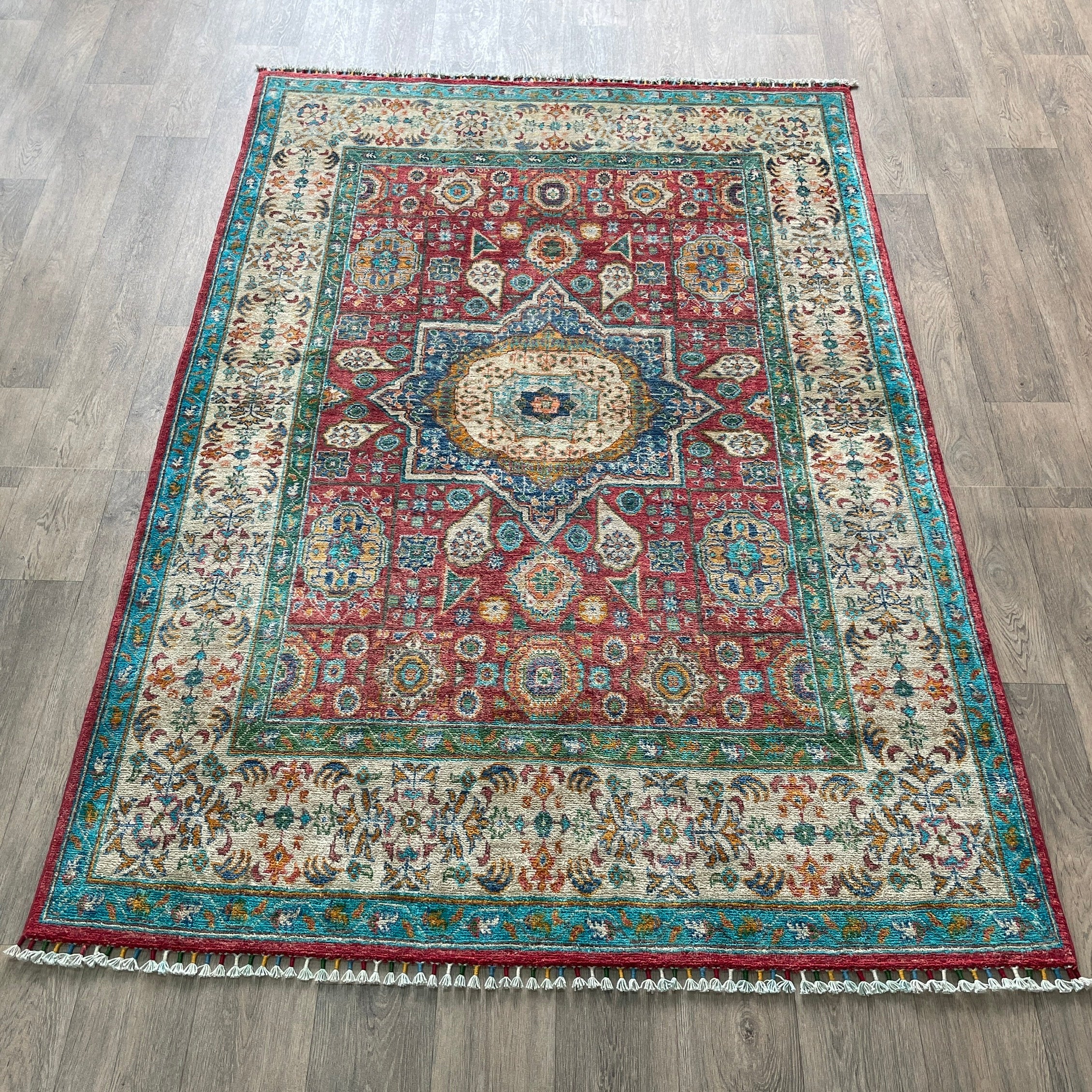 220 x 149 cm | Afghan Mamluk Rug