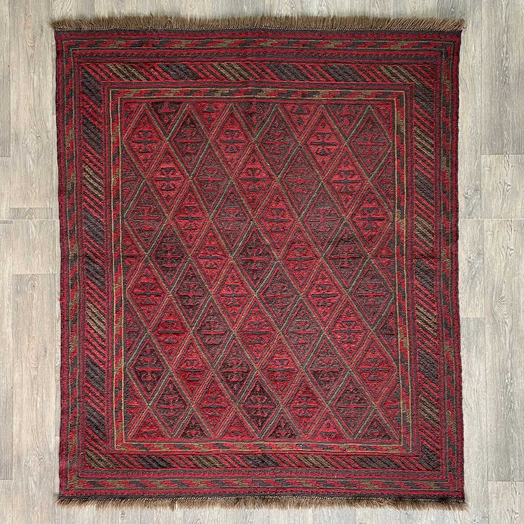 191 x 155 cm | Afghan Mushwani Rug