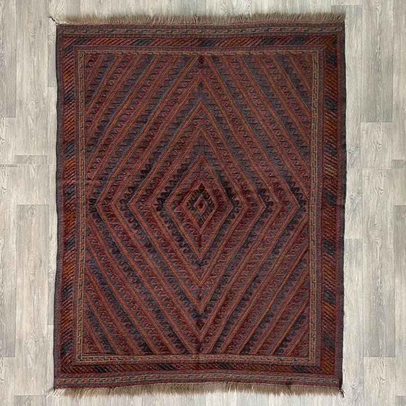 200 x 155 cm | Afghan Mushwani Rug - Khorasan Rugs