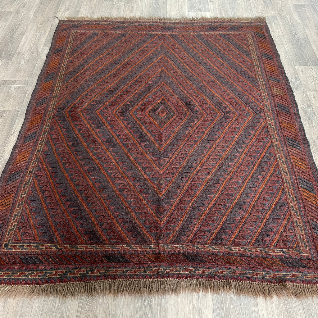 200 x 155 cm | Afghan Mushwani Rug - Khorasan Rugs