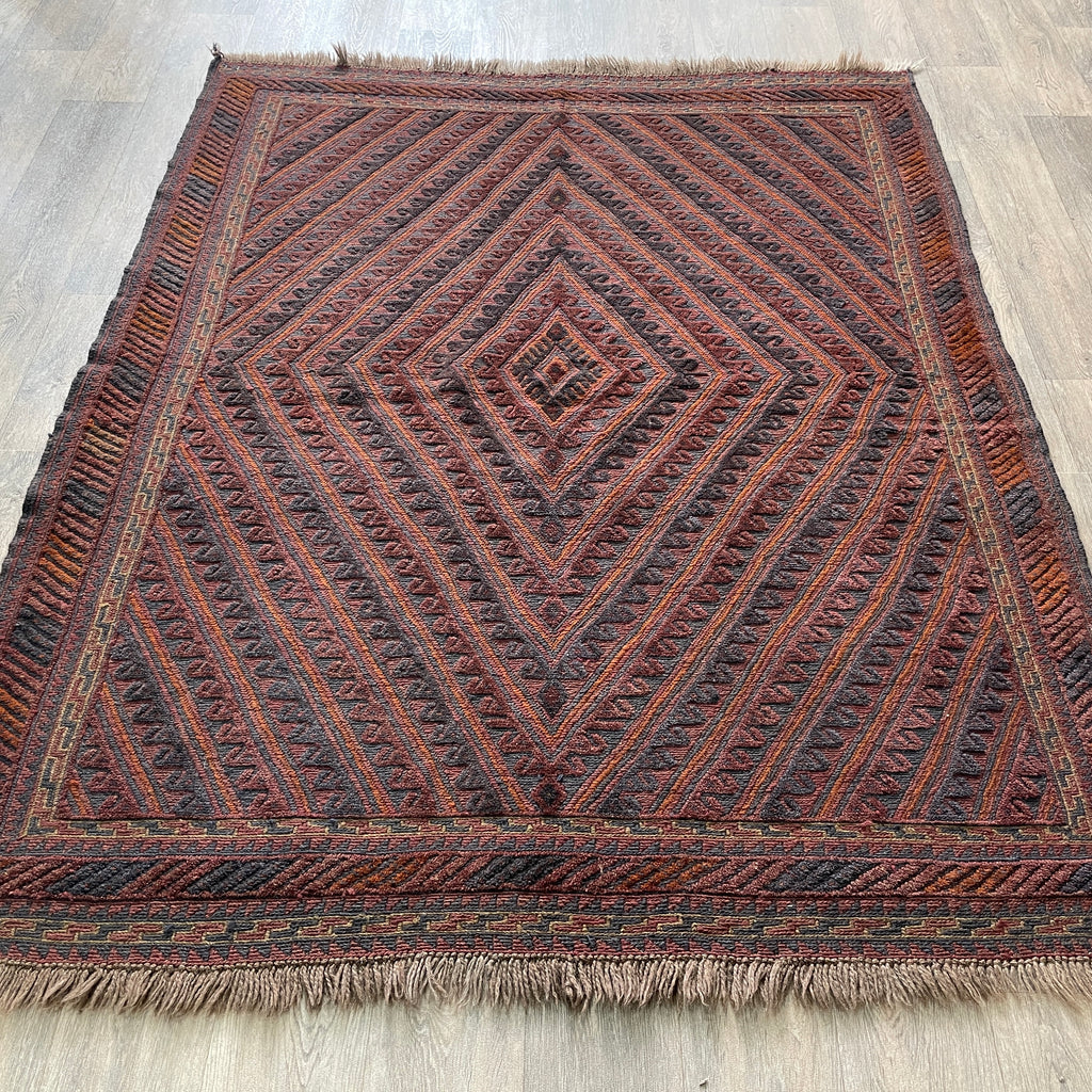 200 x 155 cm | Afghan Mushwani Rug - Khorasan Rugs