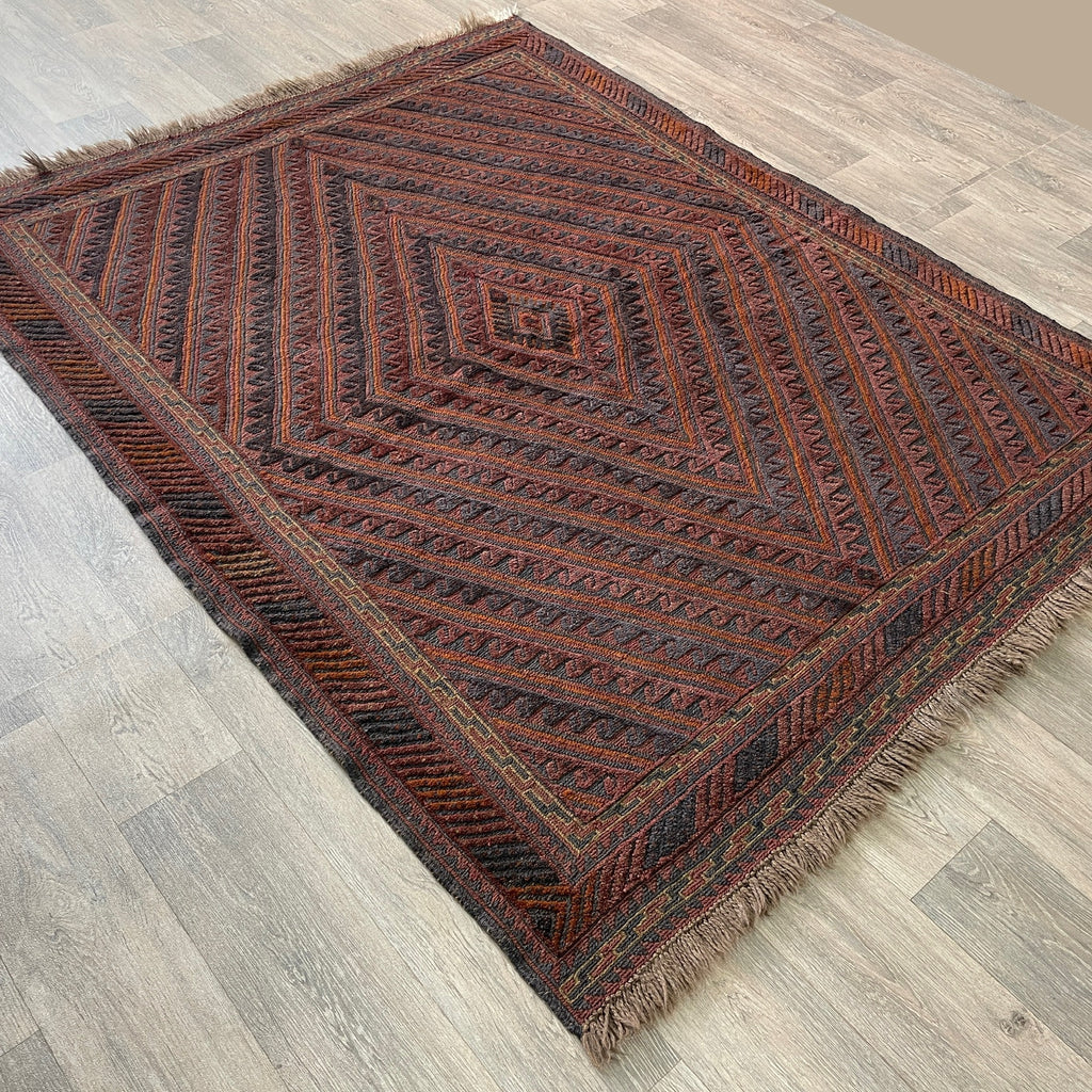 200 x 155 cm | Afghan Mushwani Rug - Khorasan Rugs
