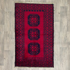 Old Afghan Ersari Baluch Rug c. 1980