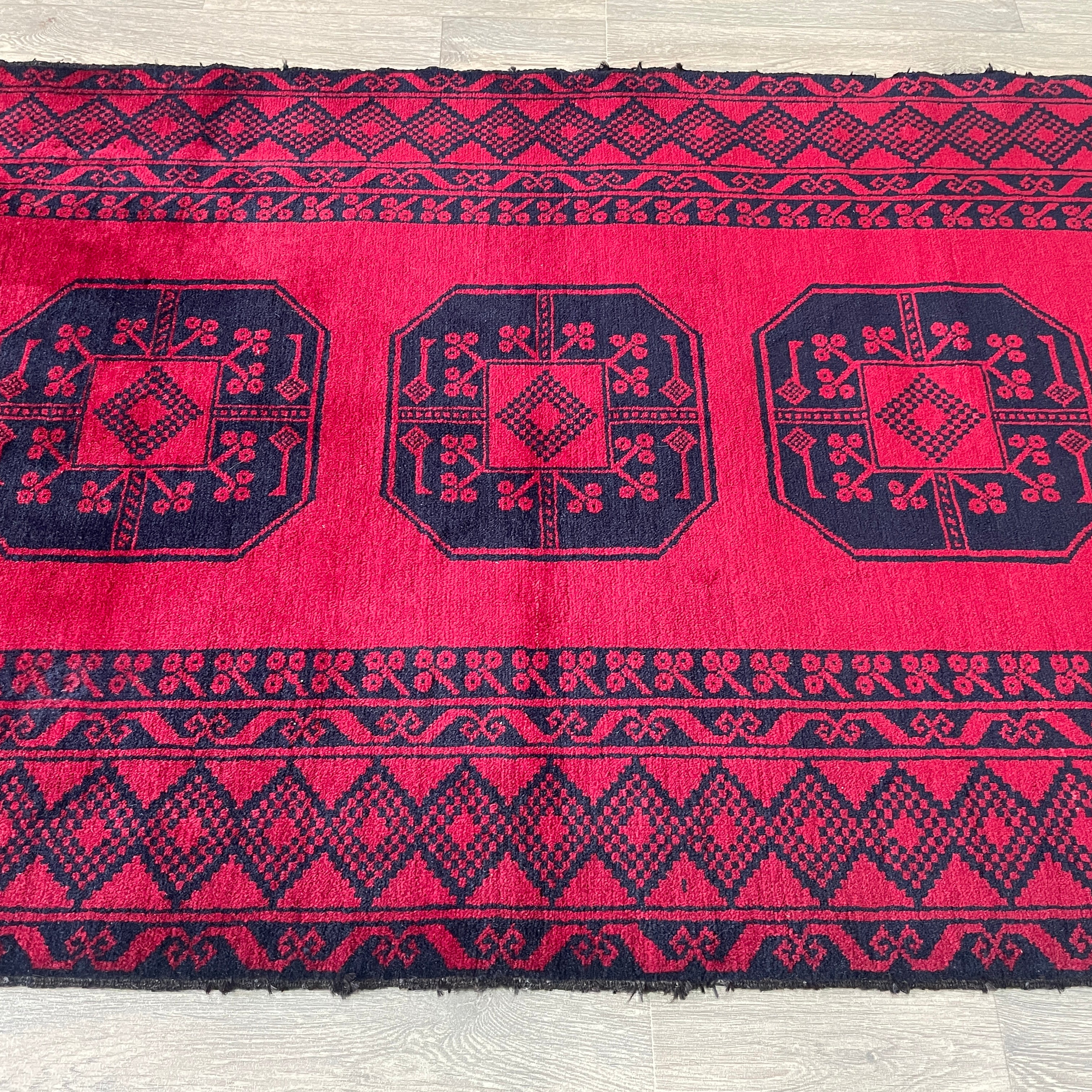 Old Afghan Ersari Baluch Rug c. 1980