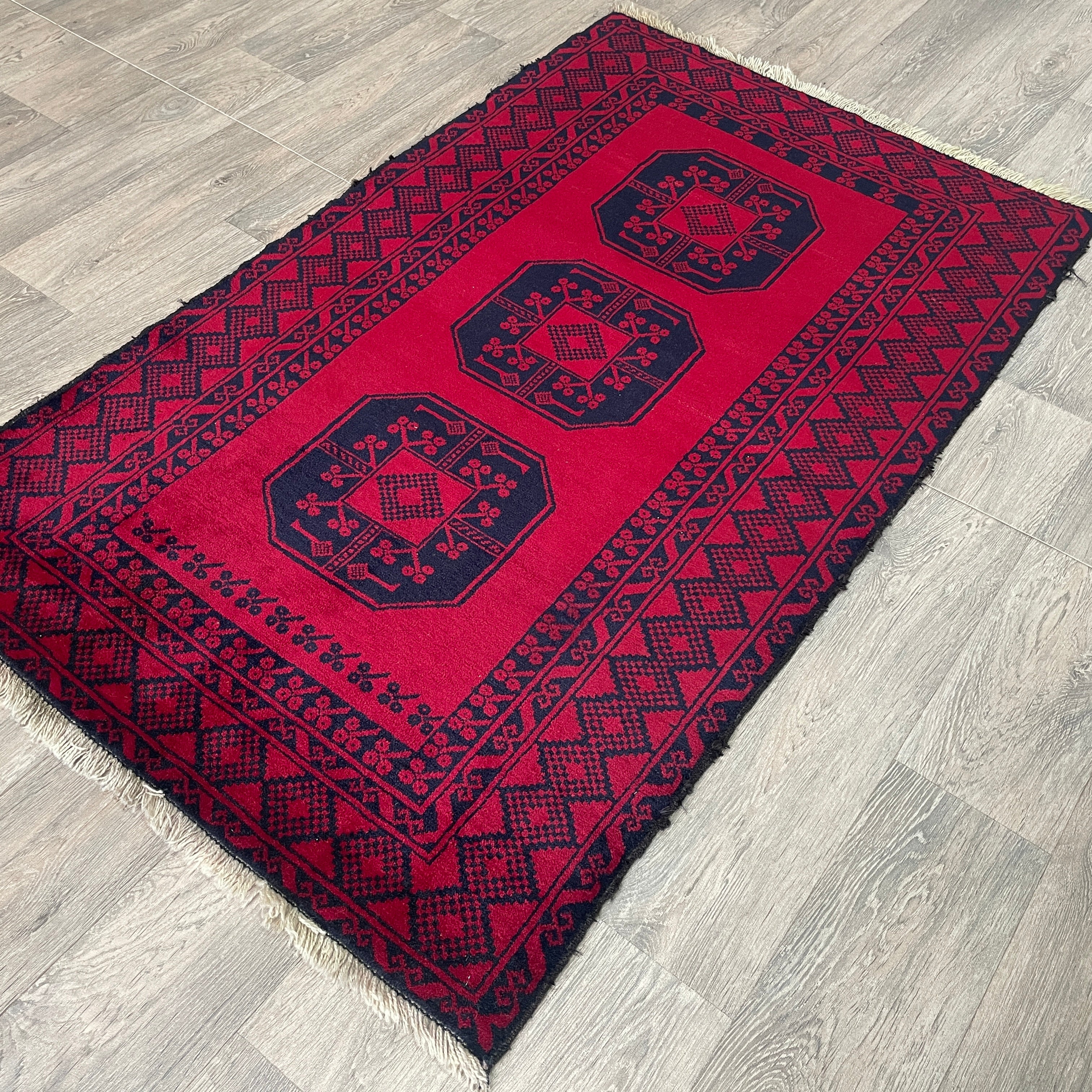 Old Afghan Ersari Baluch Rug c. 1980