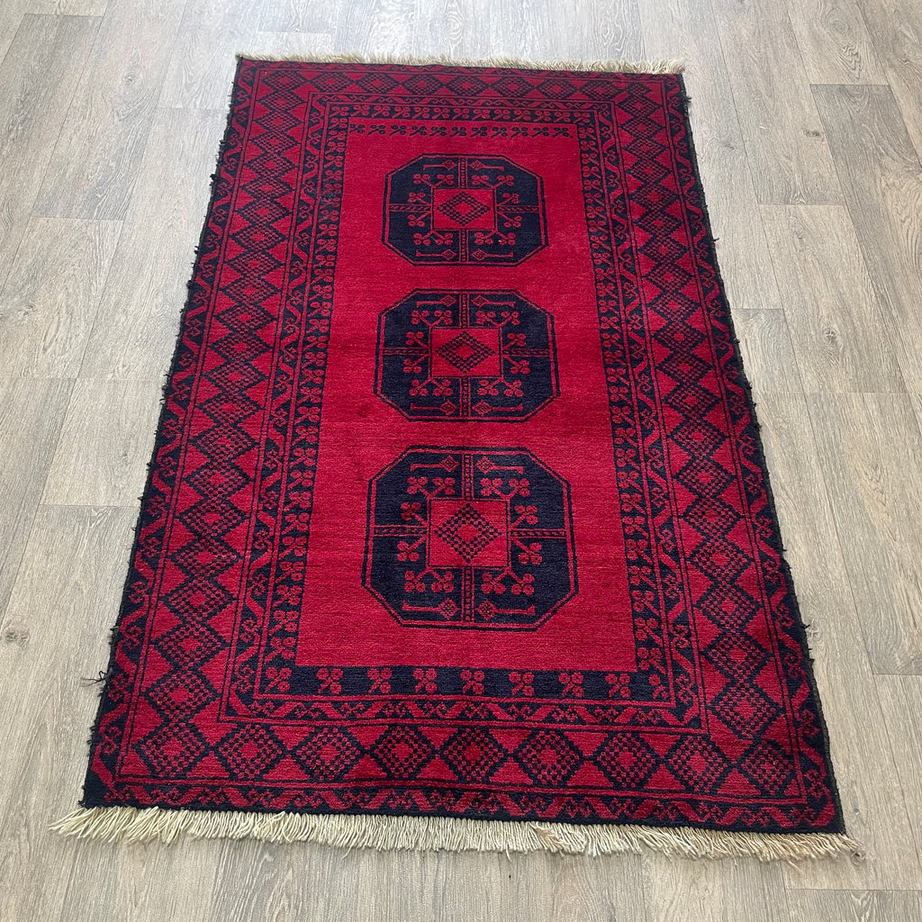 Old Afghan Ersari Baluch Rug c. 1980