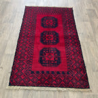 Old Afghan Ersari Baluch Rug c. 1980