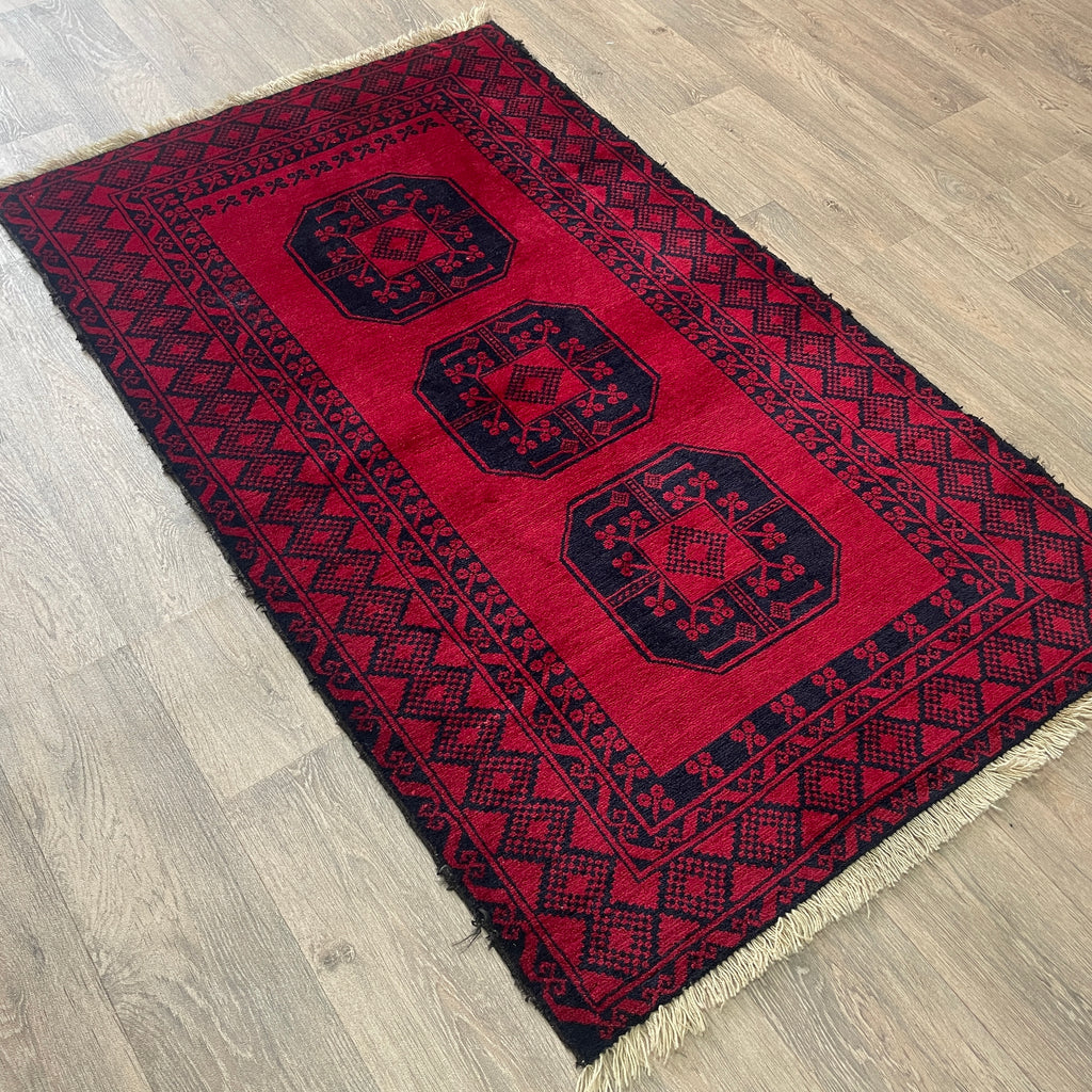 Old Afghan Ersari Baluch Rug c. 1980