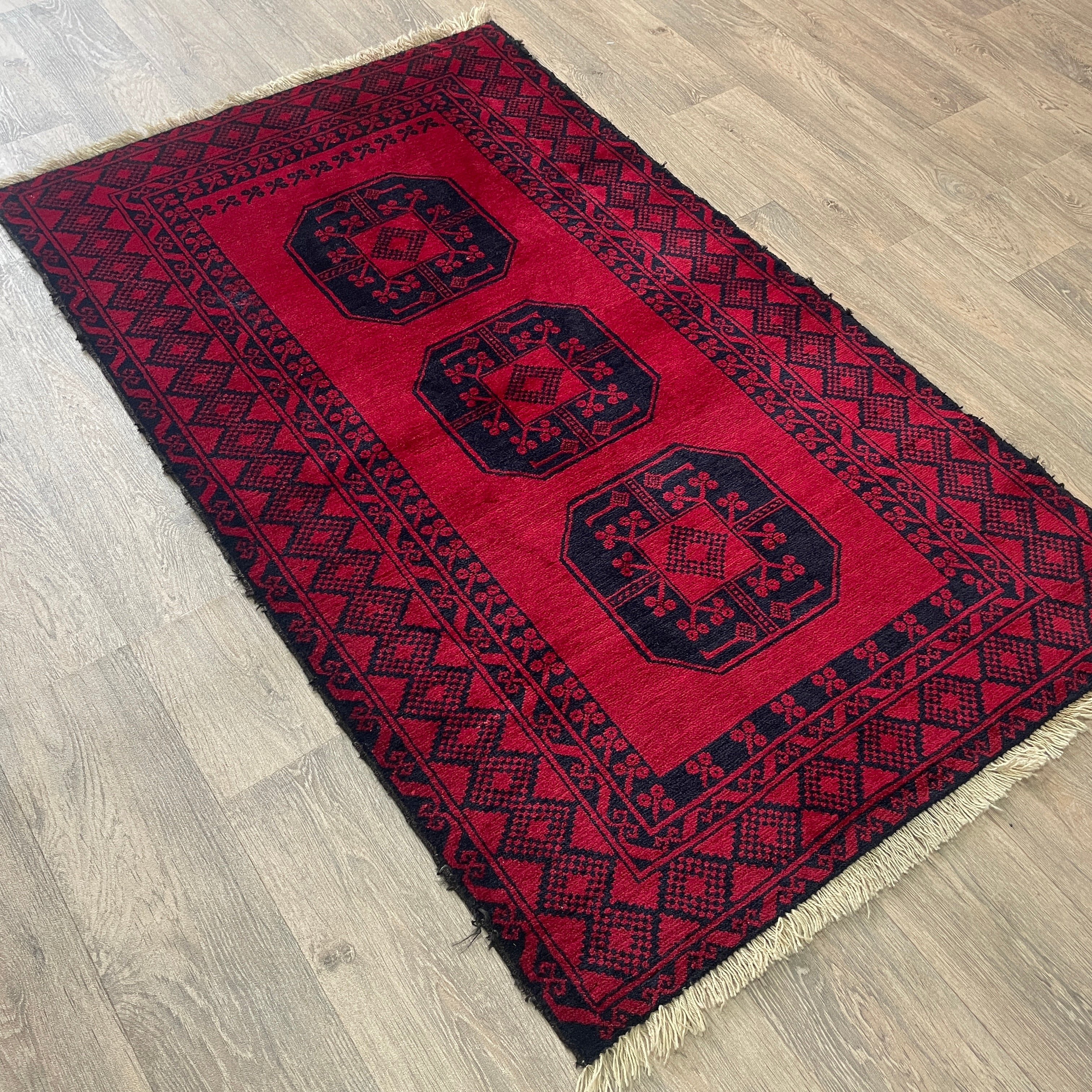 Old Afghan Ersari Baluch Rug c. 1980