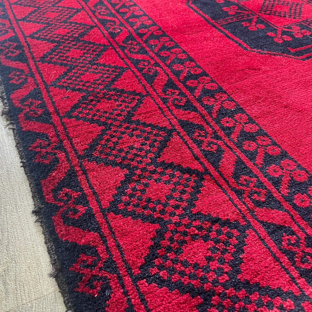 Old Afghan Ersari Baluch Rug c. 1980