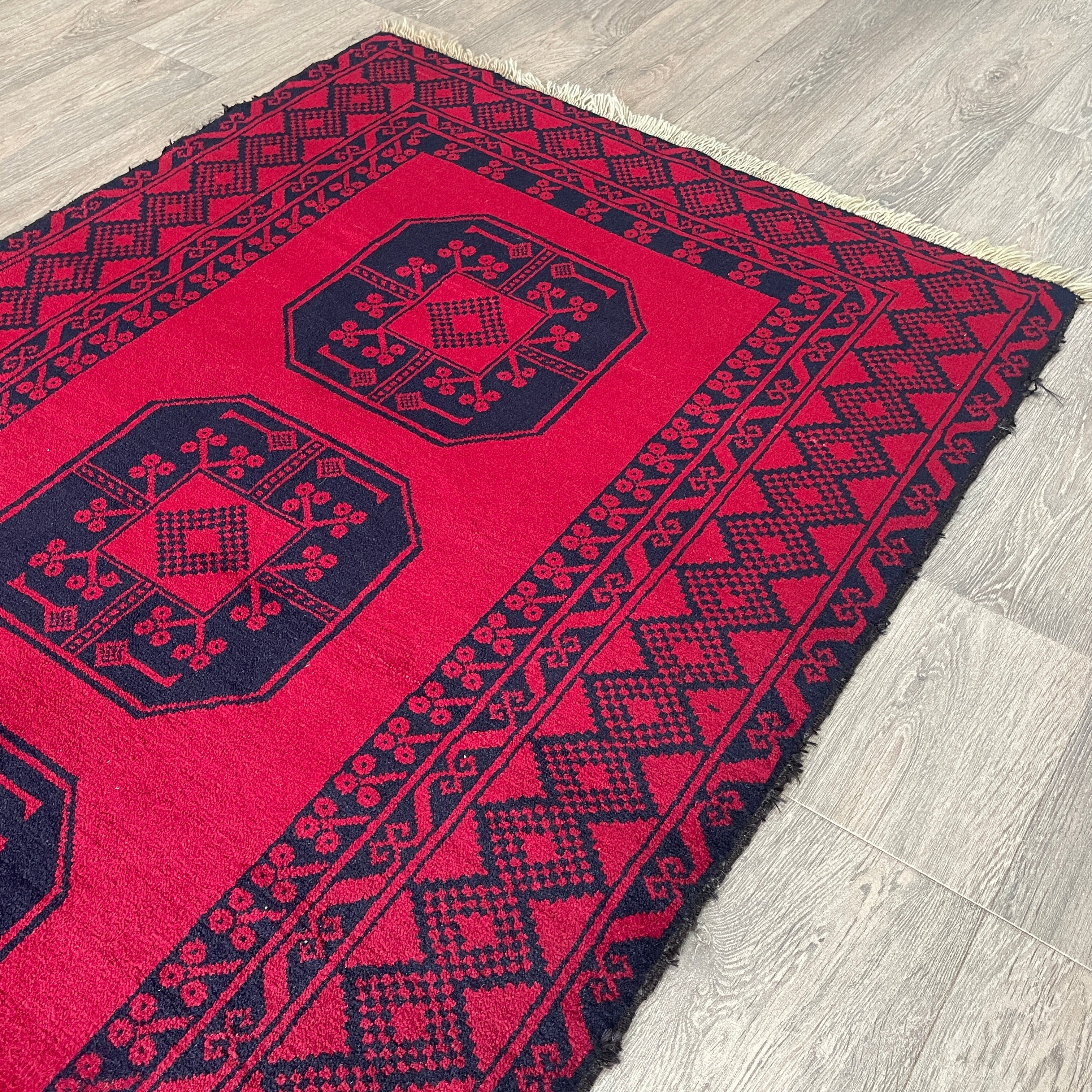 Old Afghan Ersari Baluch Rug c. 1980