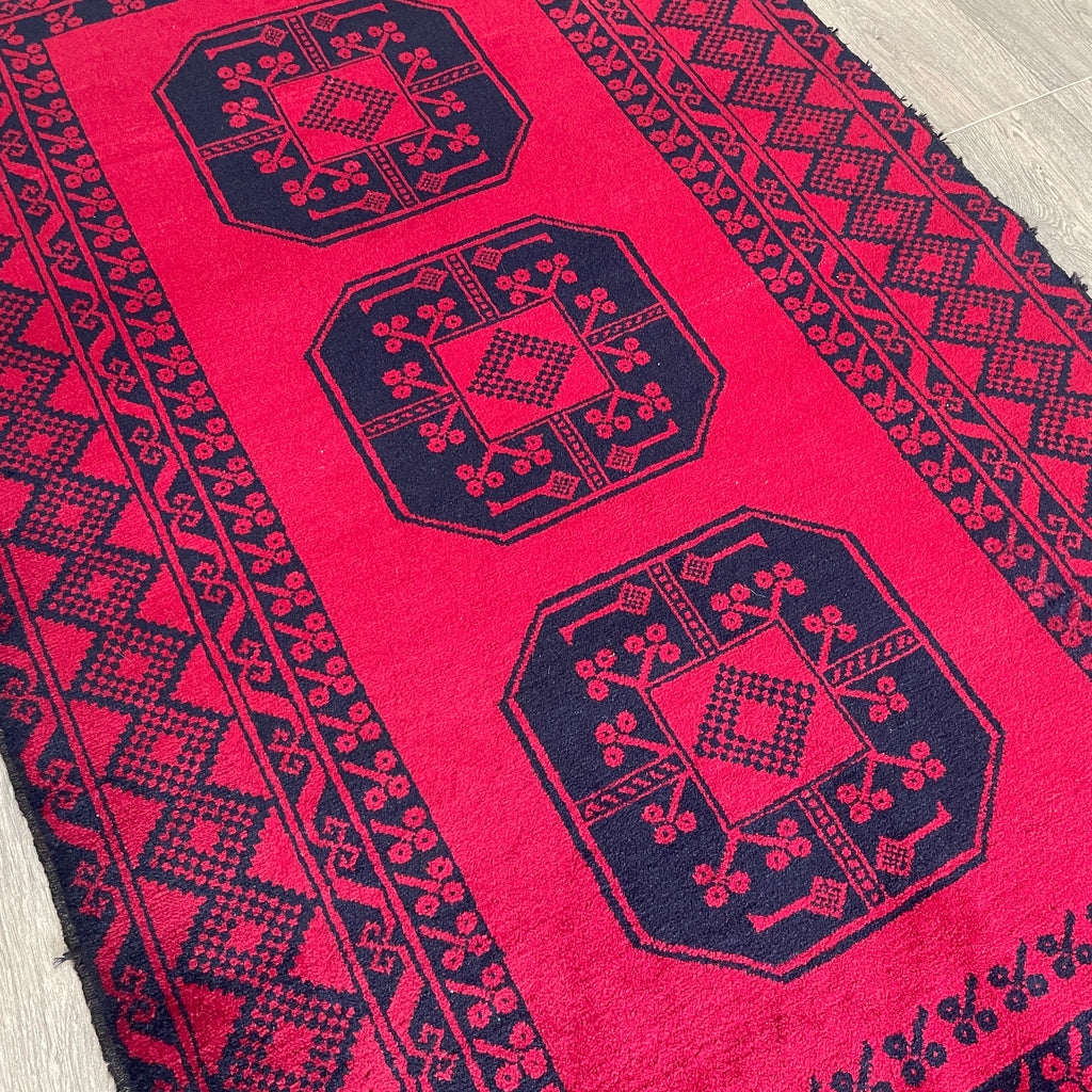 Old Afghan Ersari Baluch Rug c. 1980