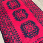 Old Afghan Ersari Baluch Rug c. 1980