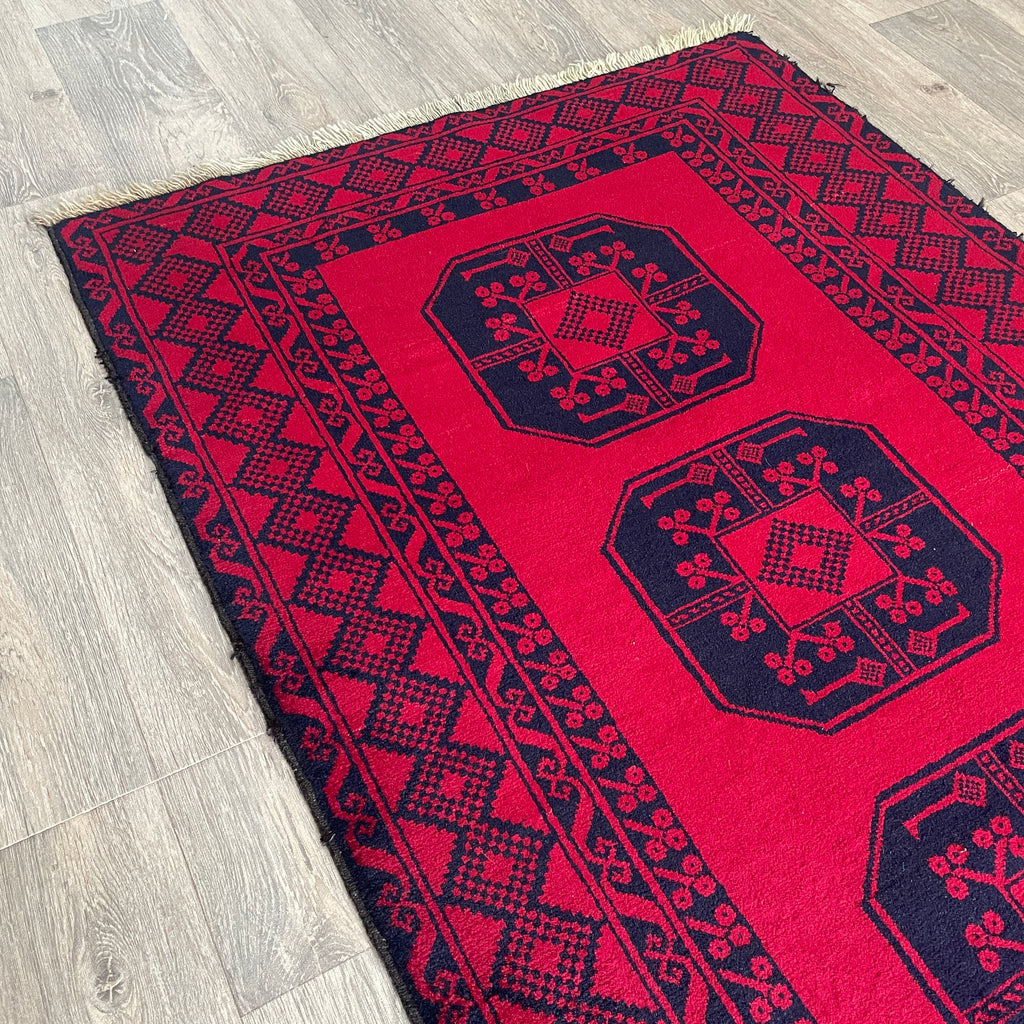 Old Afghan Ersari Baluch Rug c. 1980