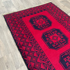 Old Afghan Ersari Baluch Rug c. 1980