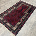 Old Afghan Herati Baluch Rug c. 1980