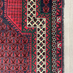 Old Afghan Herati Baluch Rug c. 1980