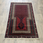 Old Afghan Herati Baluch Rug c. 1980