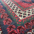 Old Afghan Herati Baluch Rug c. 1980