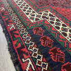 Old Afghan Herati Baluch Rug c. 1980