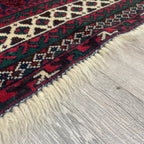Old Afghan Herati Baluch Rug c. 1980