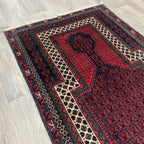 Old Afghan Herati Baluch Rug c. 1980