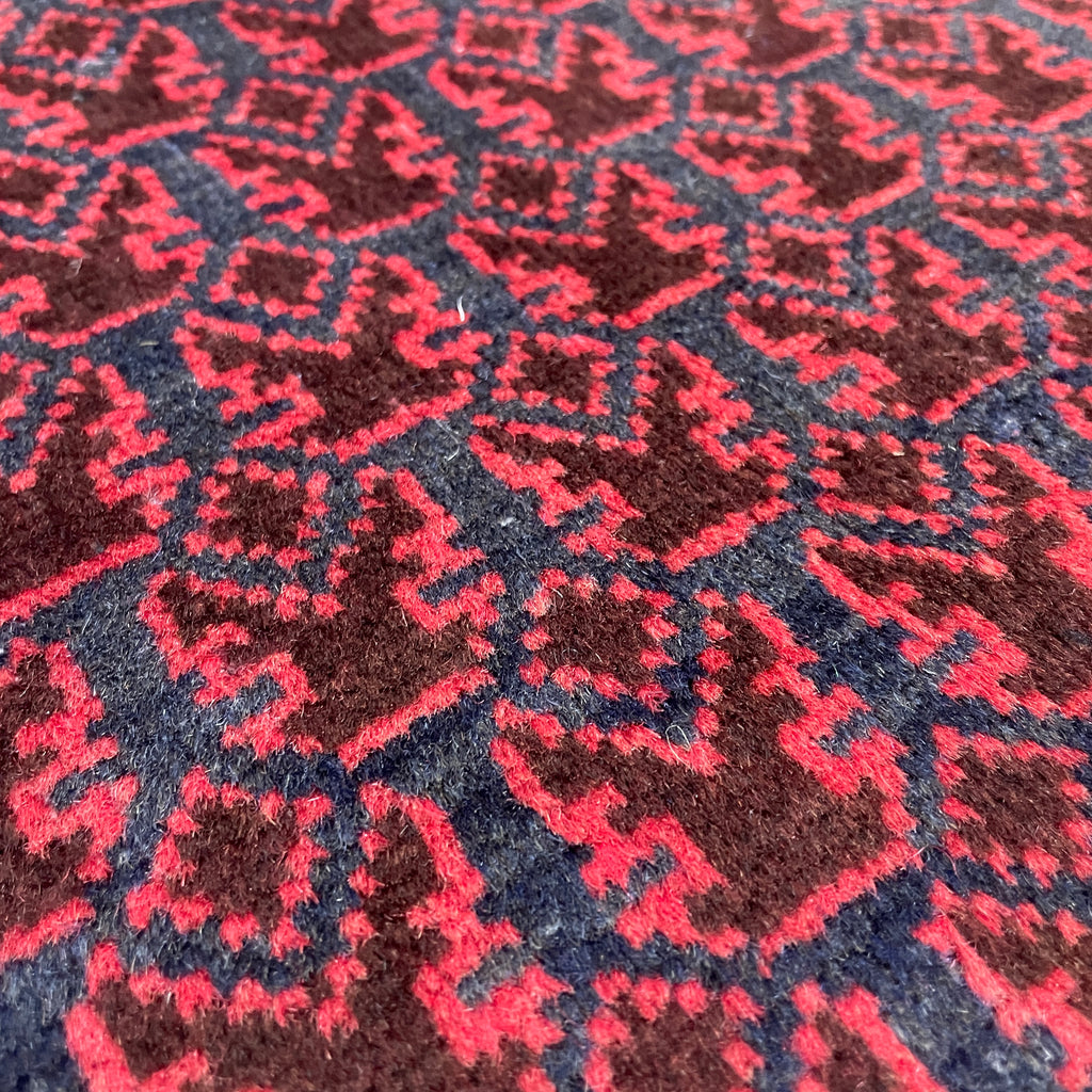 Old Afghan Herati Baluch Rug c. 1980