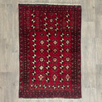 Old Afghan Herati Baluch Rug c. 1980